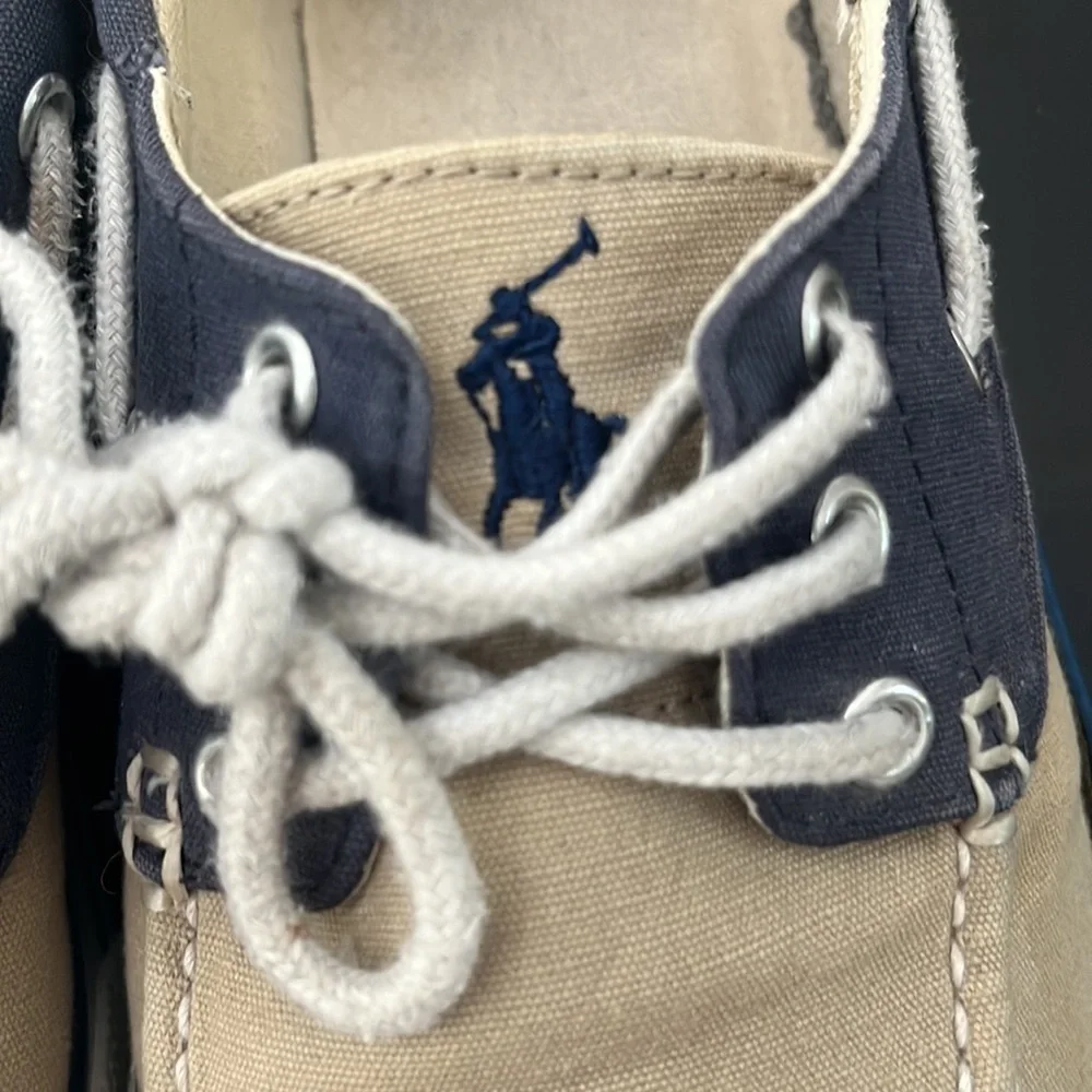 Polo Ralph Lauren Franz mens Boat shoes canvas 8D